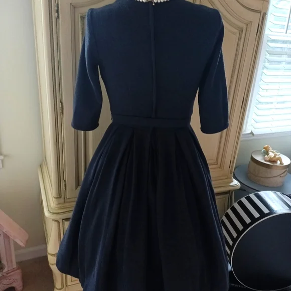 VTG 50S/60S "WM. G. ORIGINAL JUNIORS" WOOL BLEND DRESS W/ BELT! - Picture 3 of 15